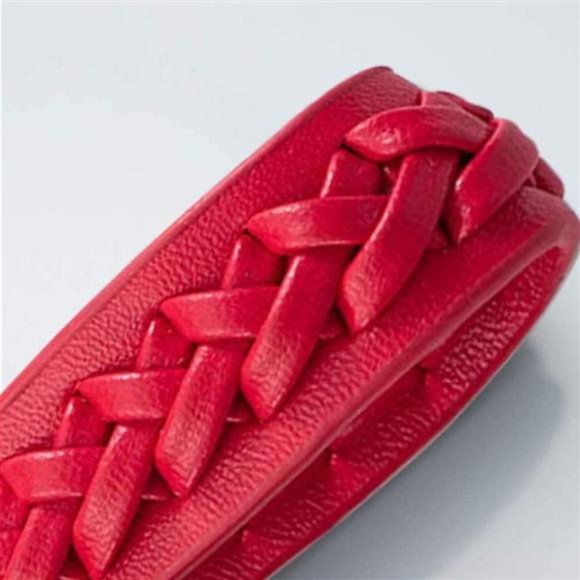 Leather Braided Weave Key Lanyard Key Ring Car Accessories Tesla Logo - Picture 3 of 5